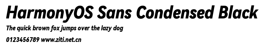 HarmonyOS Sans Condensed Black.ttf字體轉換器圖片