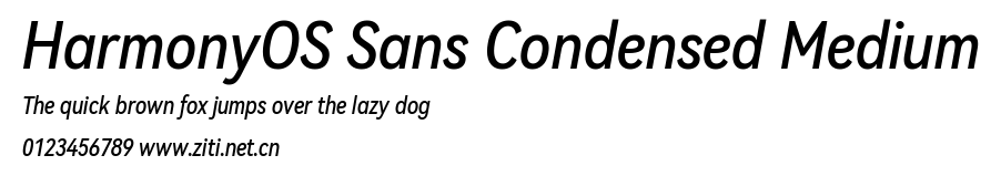 HarmonyOS Sans Condensed Medium.ttf字體轉換器圖片