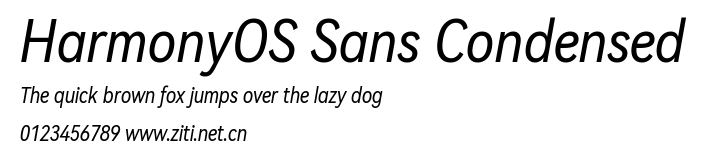 HarmonyOS Sans Condensed.ttf字體轉換器圖片