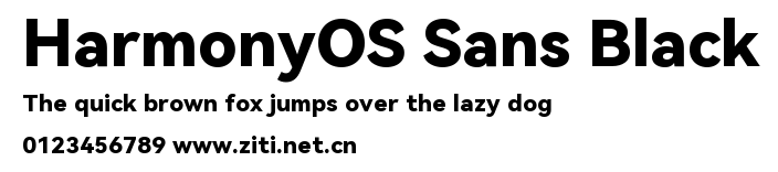 HarmonyOS Sans Black.ttf字體轉換器圖片