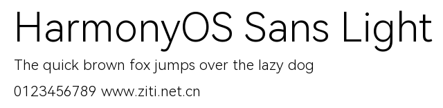 HarmonyOS Sans Light.ttf字體轉換器圖片
