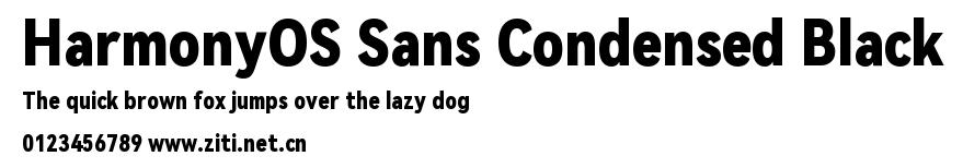 HarmonyOS Sans Condensed Black.ttf字體轉換器圖片