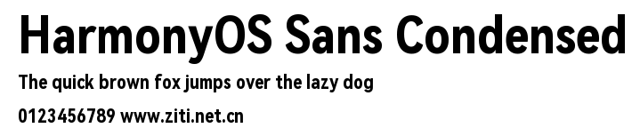 HarmonyOS Sans Condensed.ttf字體轉換器圖片