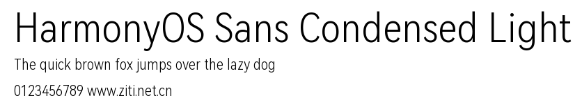 HarmonyOS Sans Condensed Light.ttf字體轉換器圖片
