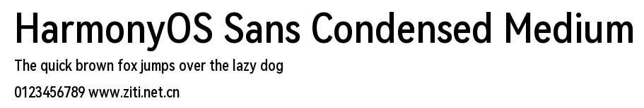 HarmonyOS Sans Condensed Medium.ttf字體轉換器圖片