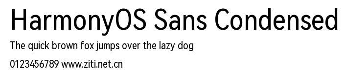 HarmonyOS Sans Condensed.ttf字體轉換器圖片