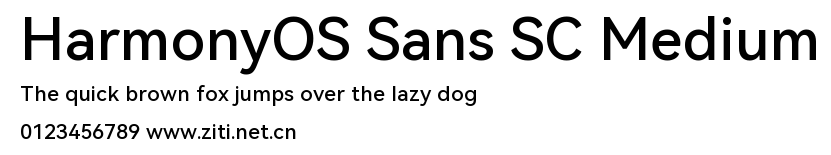 HarmonyOS Sans SC Medium.ttf字體轉換器圖片
