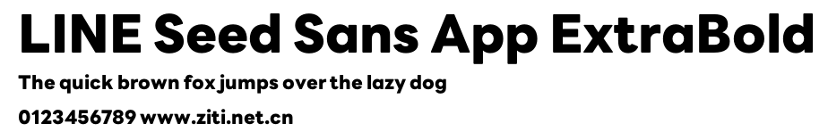 LINE Seed Sans App ExtraBold.otf字體轉換器圖片
