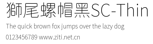 獅尾螺帽黑SC-Thin.ttf