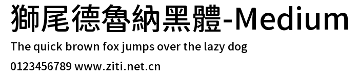 獅尾德魯納黑體-Medium.ttf