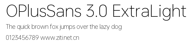 OPlusSans 3.0 ExtraLight.ttf