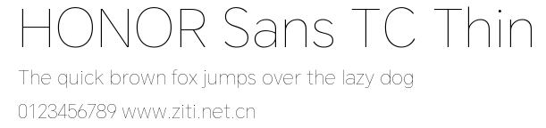 HONOR Sans TC Thin.ttf