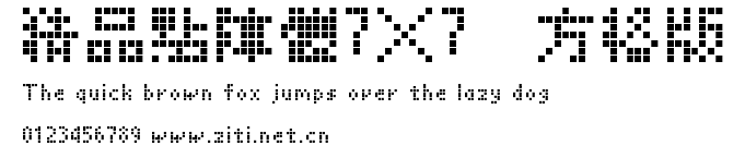 精品點陣體7×7　方格版.ttf