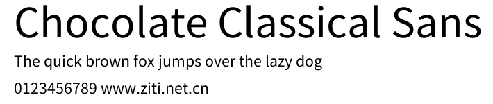 Chocolate Classical Sans.ttf
