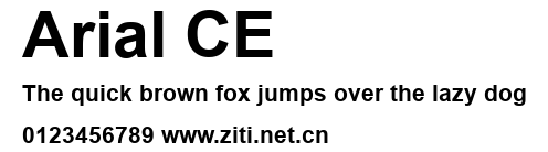 Arial CE.ttf字體轉換器圖片