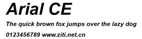 Arial CE.ttf字體轉換器圖片