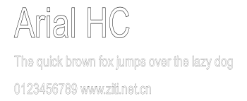 Arial HC.ttf字體轉換器圖片