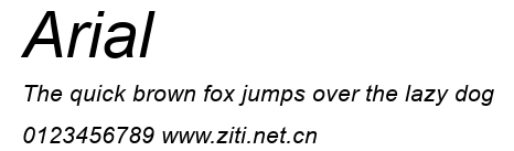 Arial.TTF字體轉換器圖片