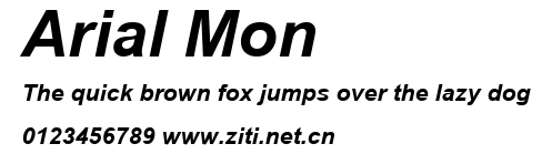 Arial Mon.ttf字體轉換器圖片