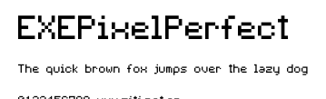 EXEPixelPerfect.ttf字體轉換器圖片