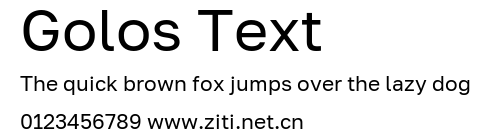 Golos Text.ttf字體轉換器圖片