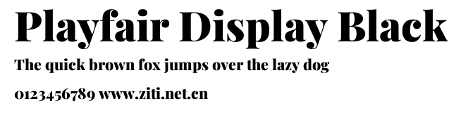 Playfair Display Black.ttf字體轉換器圖片