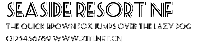 Seaside Resort NF.ttf字體轉換器圖片