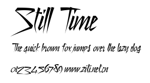 Still Time.ttf字體轉換器圖片