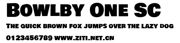 Bowlby One SC.ttf字體轉換器圖片
