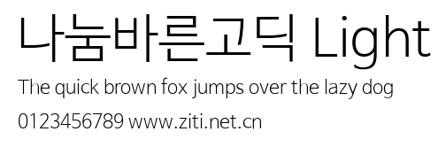 나눔바른고딕 Light.ttf字體轉換器圖片