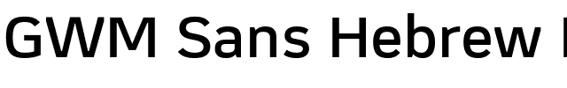 GWM Sans Hebrew Bold.ttf字體轉換器圖片
