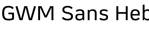 GWM Sans Hebrew.otf字體轉換器圖片