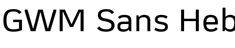 GWM Sans Hebrew.ttf字體轉換器圖片