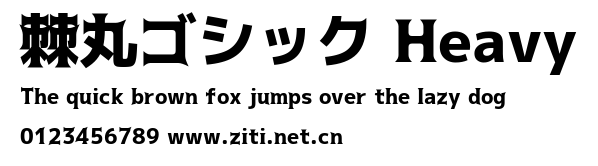 棘丸ゴシック Heavy.ttf字體轉換器圖片