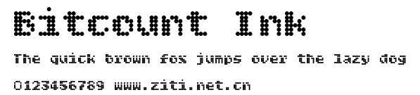 Bitcount Ink.ttf字體轉換器圖片