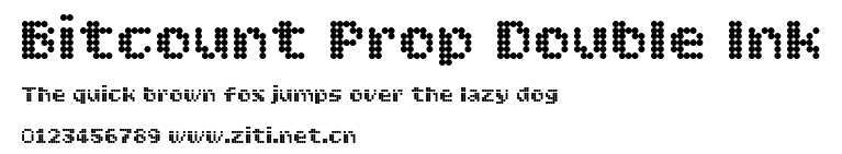 Bitcount Prop Double Ink.ttf字體轉換器圖片