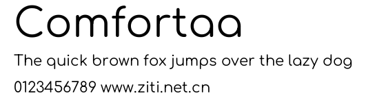 Comfortaa.ttf字體轉換器圖片