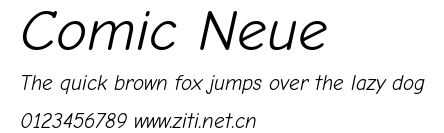 Comic Neue.ttf字體轉換器圖片