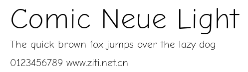 Comic Neue Light.ttf字體轉換器圖片