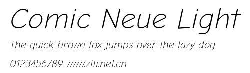 Comic Neue Light.ttf字體轉換器圖片