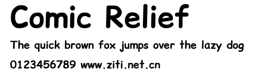 Comic Relief.ttf字體轉換器圖片