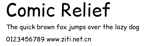 Comic Relief.ttf字體轉換器圖片