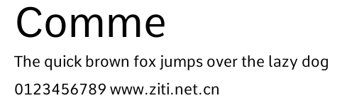 Comme.ttf字體轉換器圖片