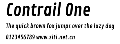 Contrail One.ttf字體轉換器圖片