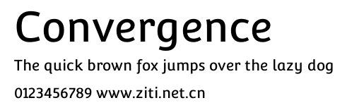 Convergence.ttf字體轉換器圖片
