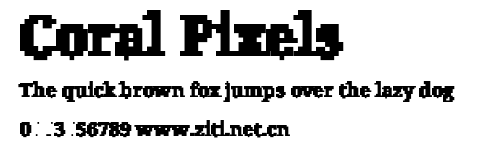 Coral Pixels.ttf字體轉換器圖片