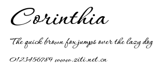 Corinthia.ttf字體轉換器圖片