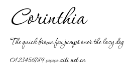 Corinthia.ttf字體轉換器圖片