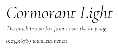 Cormorant Light.ttf字體轉換器圖片