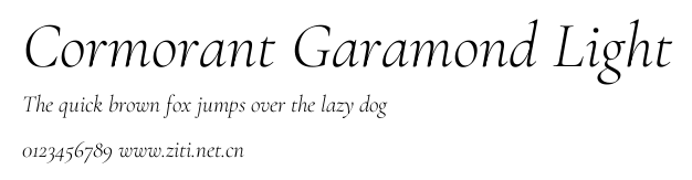 Cormorant Garamond Light.ttf字體轉換器圖片